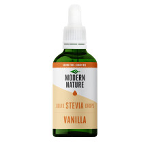 Modern Nature Vanilla Flavour Drops | Sugar Free Coffee Syrup, Liquid Stevia Sweetener, Zero Calorie, Natural Sweetner Flavor Drops
