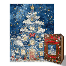 Wooden Christmas Tree Puzzle Coin Bank, DIY Assembly Model Kit, Brain Teaser Toy, Family Gift