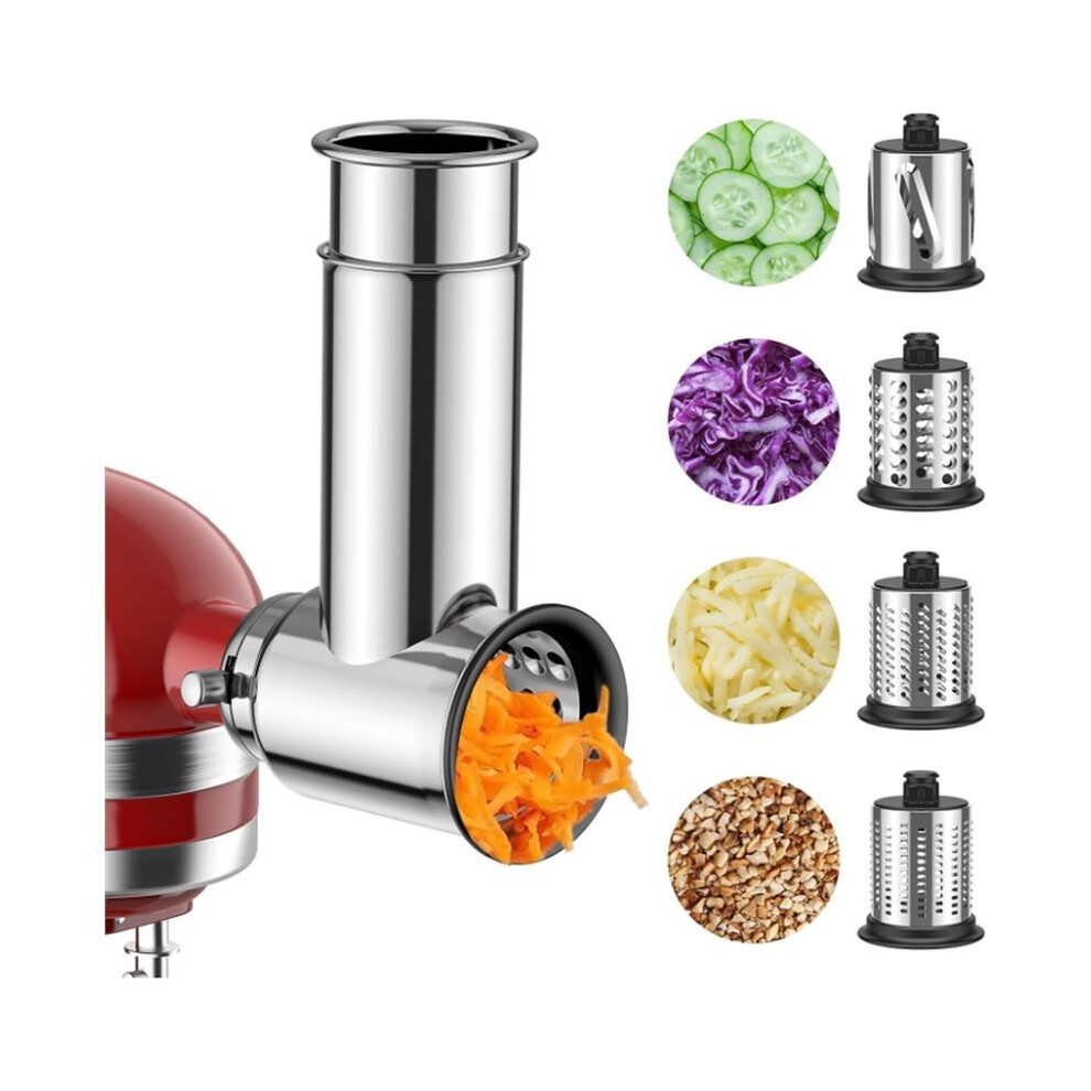 Stainless Steel Slicer/Shredder Attachment For Stand Mixers, Cheese Grater Attachment For 4711352173279