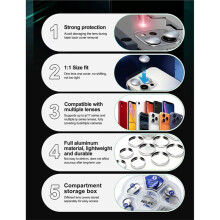 RELIFE TX6 Aluminum Laser Lens Protector Camera Cover Set for 11-17 Series Back Glass Removal Repair Tools