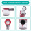 Replacement Dust Bin Compatible with  V7 V8, Clear Dust Cup Container with Cleaning Brush, Handheld Vacuum Cleaner Part 7