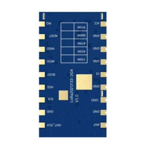 LoRa2021F33-2G4 2W High-Power LoRa Module Use LR2021 Sub-GHz 868-915MHz SPI Module,Wireless Module A