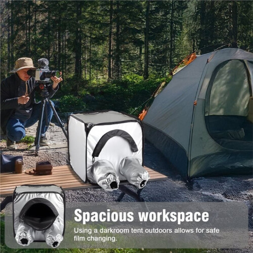 Large Portable Darkroom Tent Foldable Film Changing Loading Bag for 8X10 Camera Negative Developing Equipment