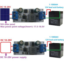 MPPT Zonnepaneel Controller Oplaadmodule met Terminal voor 12V 1-1000AH Loodzuuraccu UPS Opslagaccu Auto