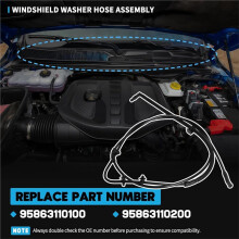 Windshield Washer Hose 68184362AE 68184362AC 68184362AD for Ram 1500 2500 3500 4500 5500 2013-2024 Accessories