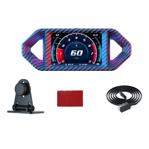 P26 OBD GPS Car HUD Speedometer with Slope Meter Altitude Display and Multi-Language Dashboard