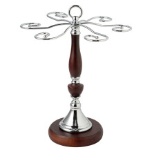 Freistehender Weinglashalter, Arbeitsplatten-Stielglas-Halter mit 6 Haken, Metallorganisator für die Heimische Küche Bar, Tischplatte