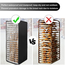 Speed Rack Cover Bread Rack Cover 20tier Sheet Bun Pan Rack Cover Commercial Bakery Racks Cover with Zipper, Dustproo