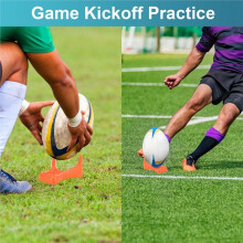 Fotbollstee för Rugbybollens Visningsställ för Alla Bollstorlekar, Fotbollsvisningsställ för Kickoff-Träningsutrustning