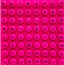 Ergonomische Tastaturabdeckungen,-Rosa