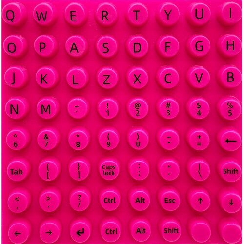 Silicone Keyboard Protector Covers Keycap Height Increaser-Pink
