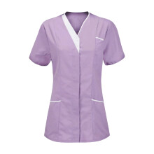 Lightweight Nursing Scrubs Women's Short Sleeve Scrub Tops-V M