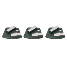 3 Stuks Trapezium Slijpschoenen voor Betonnen Vloer - 80 Grit 2 Lange Tanden Aggressief Snijden