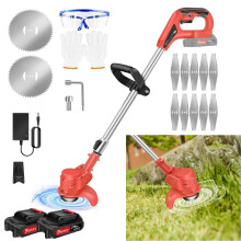 21V Cordless Grass Trimmer Lawn Edger Battery