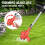 21V Cordless Grass Trimmer Lawn Edger Battery 5