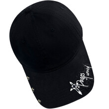 Chapeau de Baseball en détresse, motif de broderie,-Noir