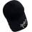 Distressed Baseball Hat With Embroidery Pattern Design-Black 1