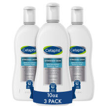 Cetaphil RESTORADERM Soothing Wash, 10 floz Pack of 3, Soothes Dry, Stressed Skin, Hypoallergenic, National Eczema Association Endorsed