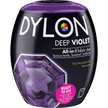 DYLON Washing Machine Fabric Dye Pod for Clothes & Soft Furnishings, 350g – Deep Violet
