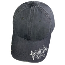 Casquette de Baseball en coton à la mode avec motif-Gris foncé
