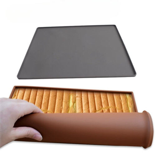 1PC Silicone Baking Mat Cake Roll Pad Macaron Roll Oven Mat Bakeware Baking-Tools Kitchen Accessories Coffee 2