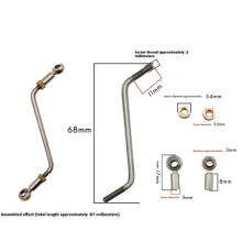Instrument Linkage Parts Adjustable Rotary Valve Push Rod and Socket Joint Screws Instrument Repair Kit Length