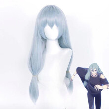 Cos Wig Halloween Masquerade Ball Cosplay Fluffy Long Hair Anime Jujutsu Kaisen Role Ponytail Headgear