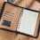 A5 Zippered PU Leather Binder Notebook, Multi-Functional Loose-Leaf Organizer with Card Slots 3