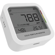 Monitor de Temperatura y Humedad de CO2 para LoRaWAN con Análisis NDIR, Alarma Sonora Incorporada, Monitor de CO2, Temperatura y Humedad Relativa de