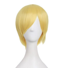 (B) Cos Headgear Anime Black Butler Character Modeling Wig Anime Role Alois Trancy Side Swept Bangs Short Hair