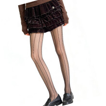 Collants à motifs femme bas résille coeur bas collants-OS noir