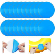 Pack of 20 Self-Adhesive PVC Repair Patches for Swimming Pools, Water Beds and Inflatable Items, Waterproof Clear Patch Kit
