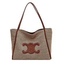 Ladies Straw Tote Bag, Beach Handbag, Rattan Square Tote Bag, Oversized Summer Shoulder Bag for Women