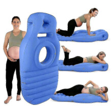 Inflatable Pregnancy Pillow with Belly and Head Hole, Full Body Maternity Airbed for Stomach Sleeping, Back Pain and SPD Relief, Comfortable