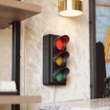 Social Signal Light with USB Power, Traffic Light Desk and Wall Decor for Office Home, Do Not Disturb Status Indicator Lamp