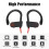 Wireless Bluetooth In-Ear Earphones with Mic and Volume Remote Control, Black 1