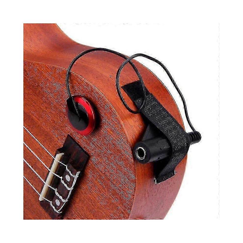 Acoustic Piezo Contact Microphone Pickup For Guitar, Violin, Mandolin And Ukulele, Lightweight Clip-On Transducer 6083684406768