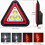 Portable LED Warning Triangle, USB Rechargeable Work Light, 4 Modes Triangle Spotlight for Roadside Emergencies 1
