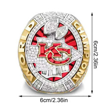 2019 to 2020 Football Championship Men's Alloy Ring Jewelry for Fans and Collectors Durable Classic Style