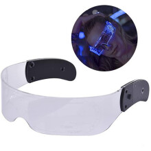 LED Luminous Glasses for Adults, 7 Color Light Up Visor Glasses for Parties, Raves and Festivals