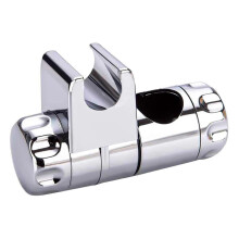Universal Shower Head Rail Slider Holder 25mm Diameter Adjustable Clamp for Bathroom Slide Bar, Multicolor Metal Replacement Part