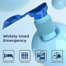 Portable Emergency Urinal for Men and Women, 750ml Travel Camping Car Toilet Pee Bottle with Secure Leakproof Design