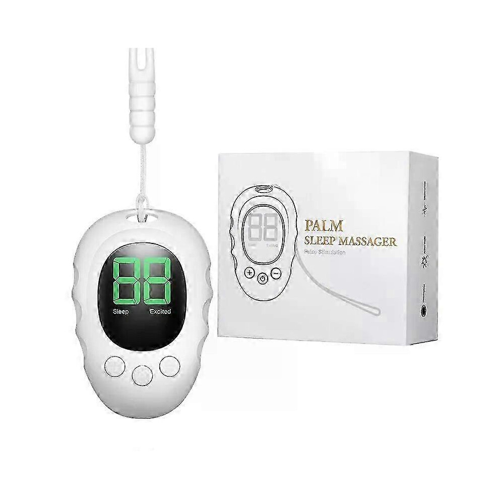 Microcurrent Sleep Aid Device for Insomnia Relief, Night Anxiety Therapy, Stress Reduction, Palm Pulse Massager