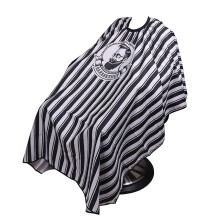 Enlarged Striped Haircut Cape, Thick Waterproof Salon Wrap, Back Connected Apron Shave Cape, 140 x 125 cm