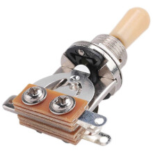 3-Way Short Straight Guitar Pickup Selector Toggle Switch for Les Paul Style Electric Guitars, Durable Metal Design