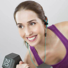 Type-C In-Ear Sport Earhook Wired Stereo Headphones for Jogging and Gym, Secure Fit, Built-in Microphone