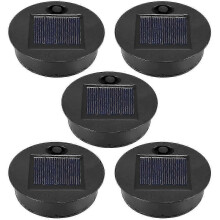5 Pack Replacement Solar Light Parts, Top Size 2.76 Inches, Bottom Size 2.36 Inches, 7 Warm White LEDs, Waterproof, Edition 0118