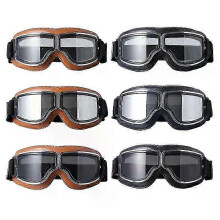 Retro Motorcycle Glasses for Men, Windproof Moto Racing and Motocross Goggles, Retro Style Protective Eyewear