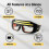 Multi-Function Eyeglass Lamp, Type-C Charging Headlamp with Wave Sensor Control, Ultra-Light Glasses Light, 800mAh Battery 4