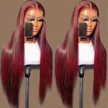 (B) Cosplay Wig Front Lace Long Hair Party Woman High Temperature Silk Wig Cover Cocktail Party Nature Straight Hair